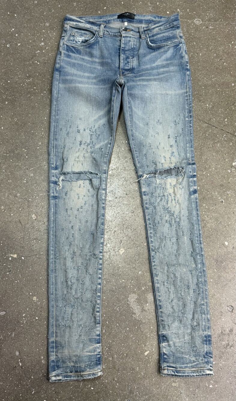 Amiri Shotgun Distressed Jeans